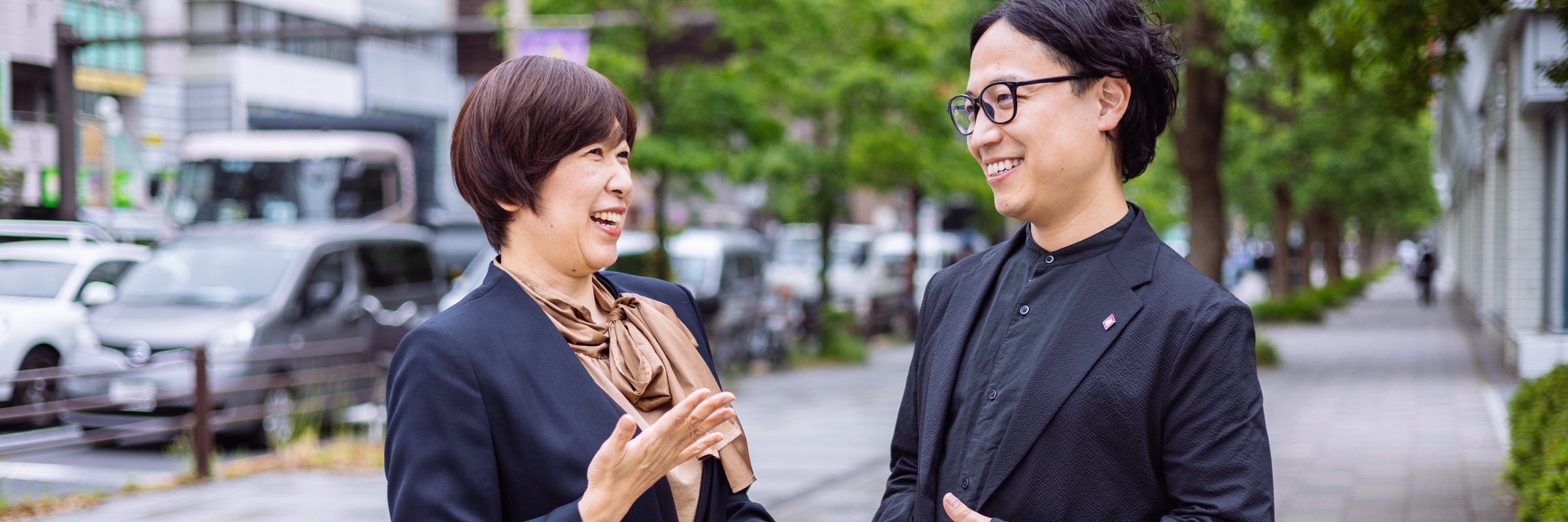 インタビュー中の様子