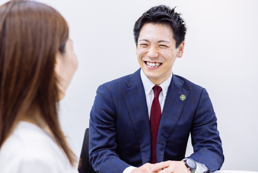 インタビュー中の様子