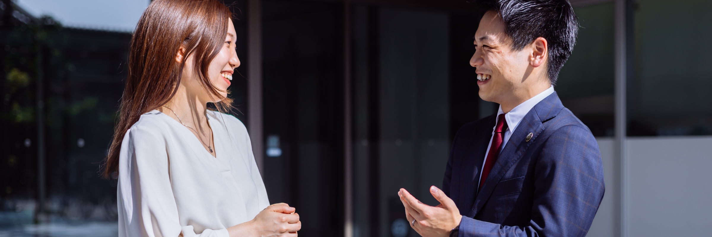 インタビュー中の様子