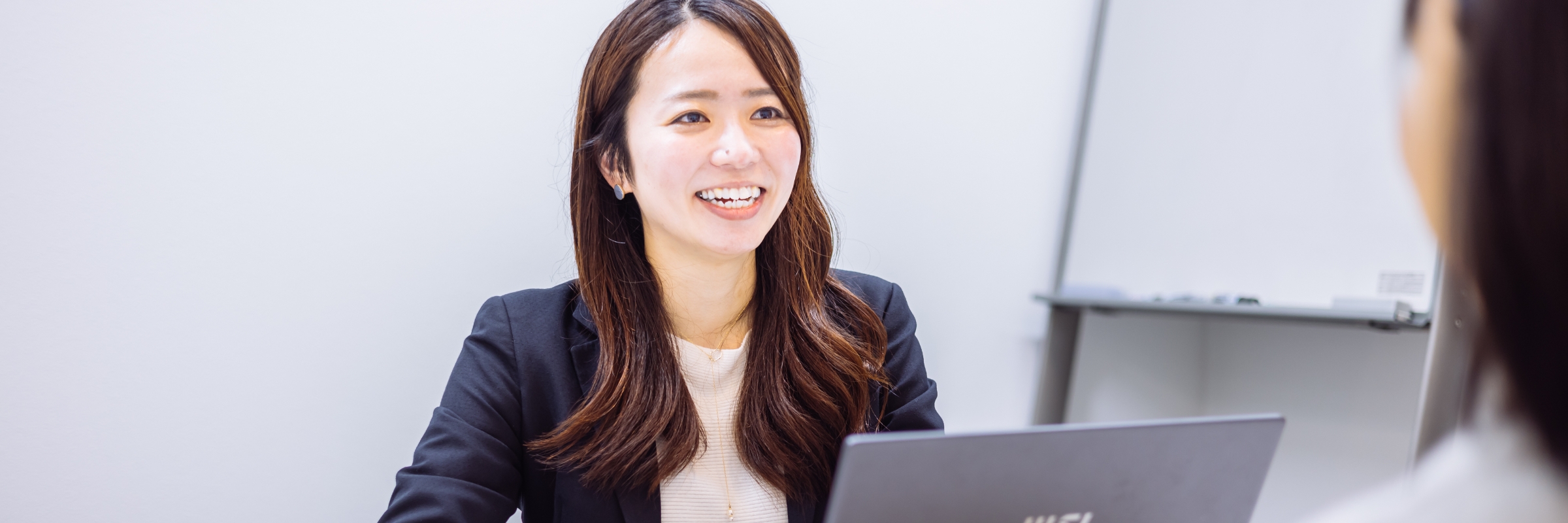 インタビュー中の様子