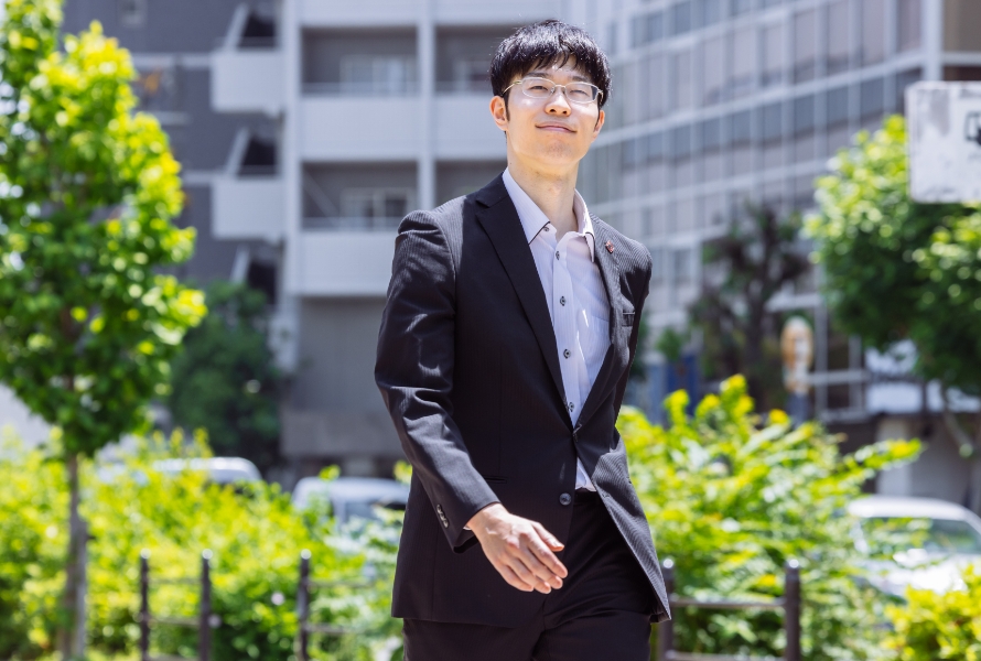 インタビュー中の様子